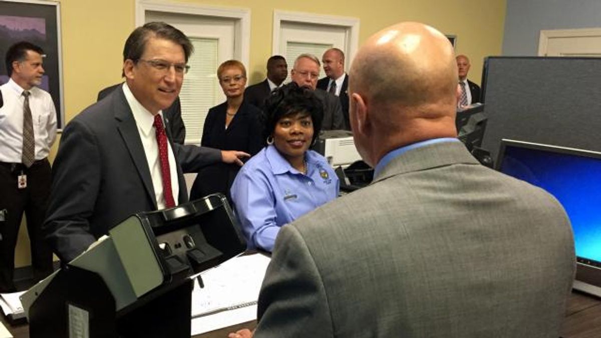 Gov. McCrory at the DMV