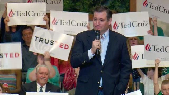 Ted Cruz campaigns in Kannapolis