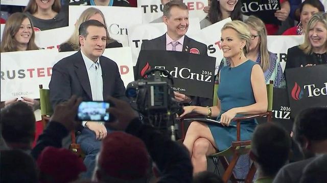 Cruz revs up Raleigh crowd during town-hall interview