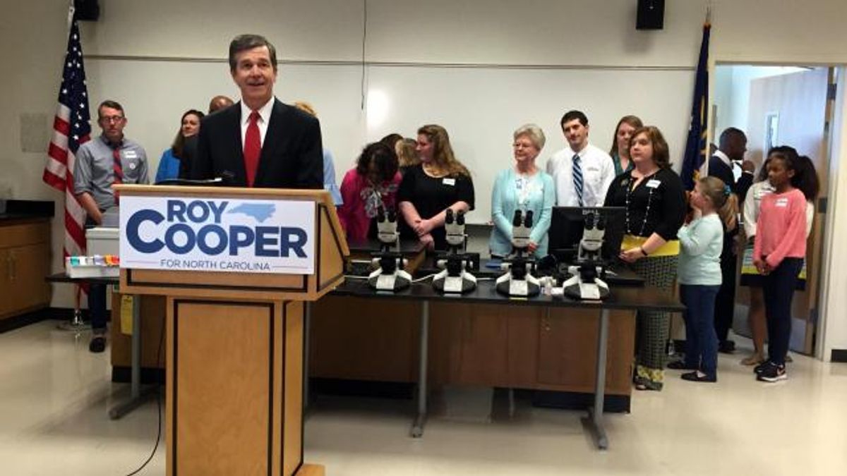 Roy Cooper education news conference 