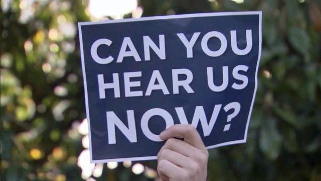 Air horn protest makes noise over House Bill 2