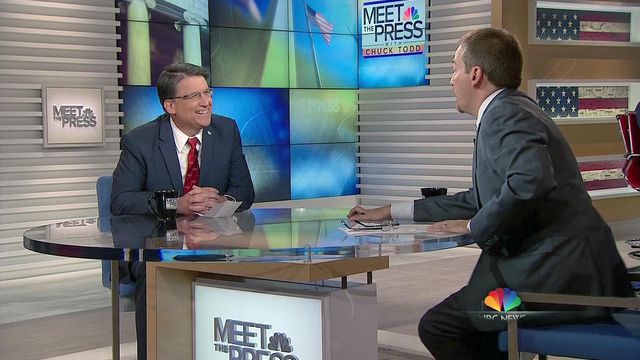 McCrory defends HB2 on NBC's 'Meet the Press'