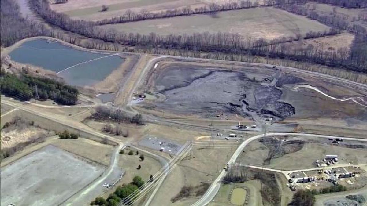 Coal ash basin