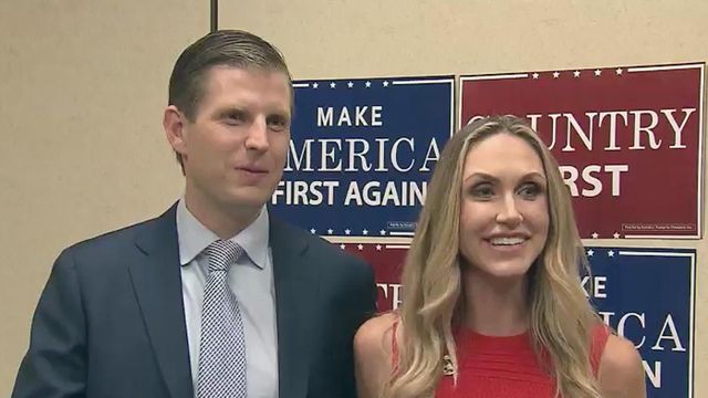 Eric Trump says GOP uniting behind his father