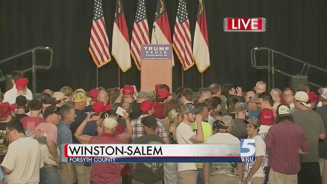 McCrory joins Trump, Pence at Winston-Salem rally
