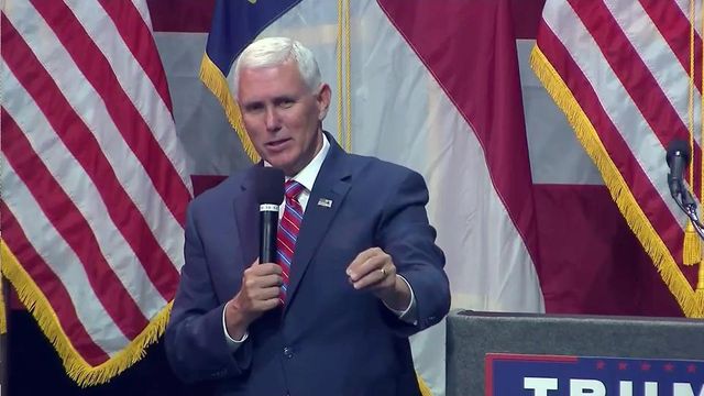 Pence holds town hall meeting in Raleigh
