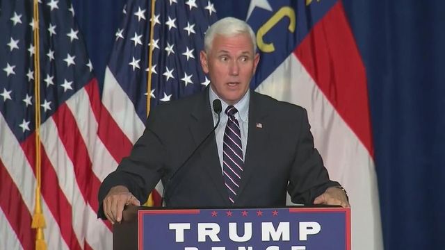 Pence rallies Trump supporters in Winston-Salem