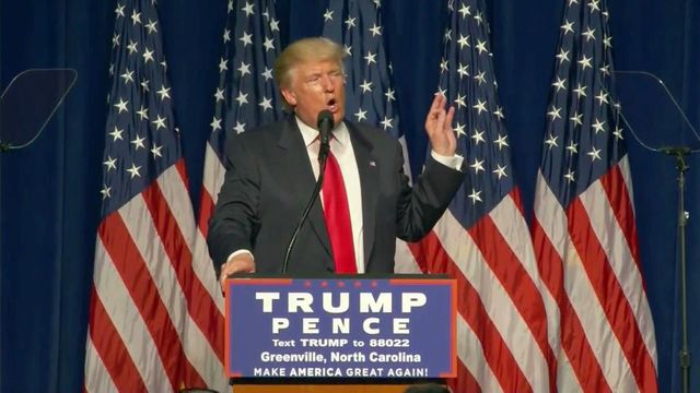 Trump holds Greenville rally