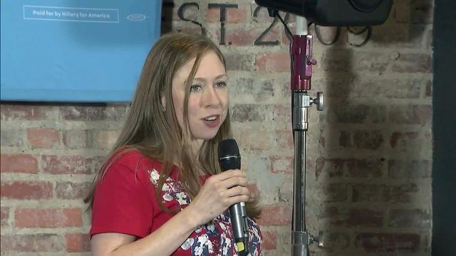 Chelsea Clinton stumps in Durham for mother
