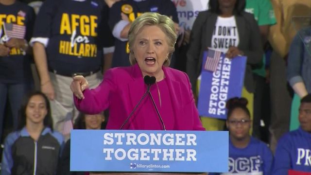 Sanders joins Clinton for Raleigh rally