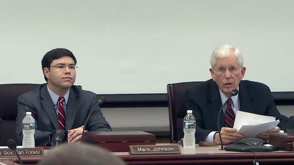 Mark Johnson and Bill Cobey