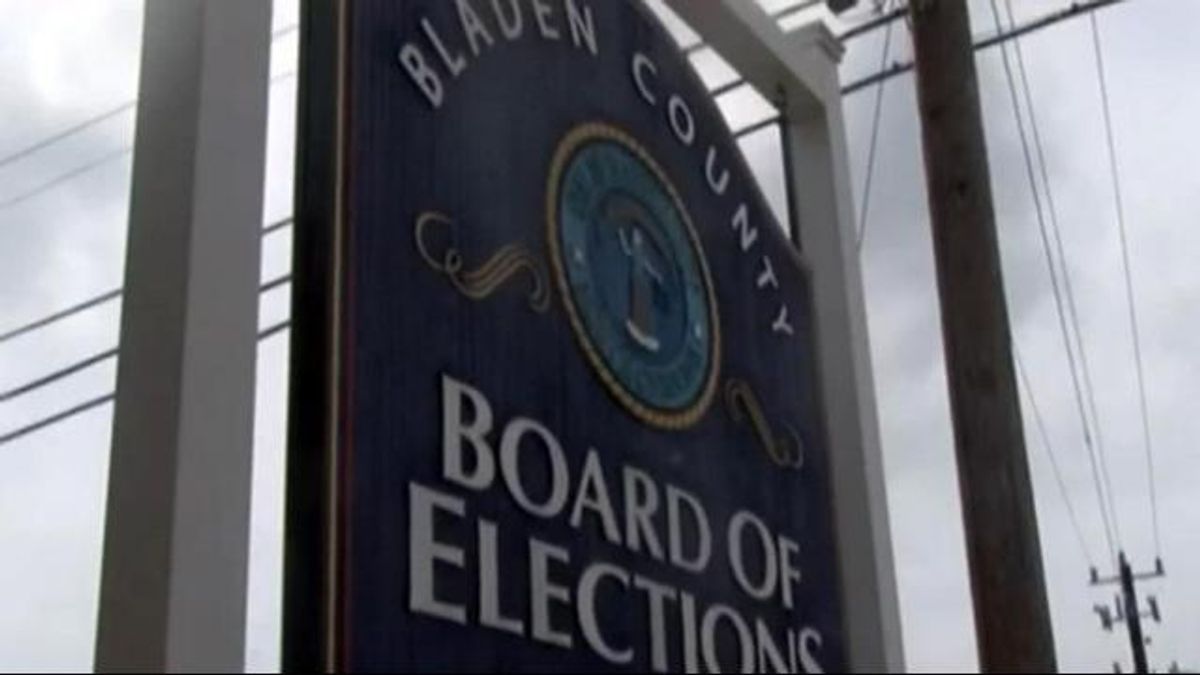 Bladen County Board of Elections sign