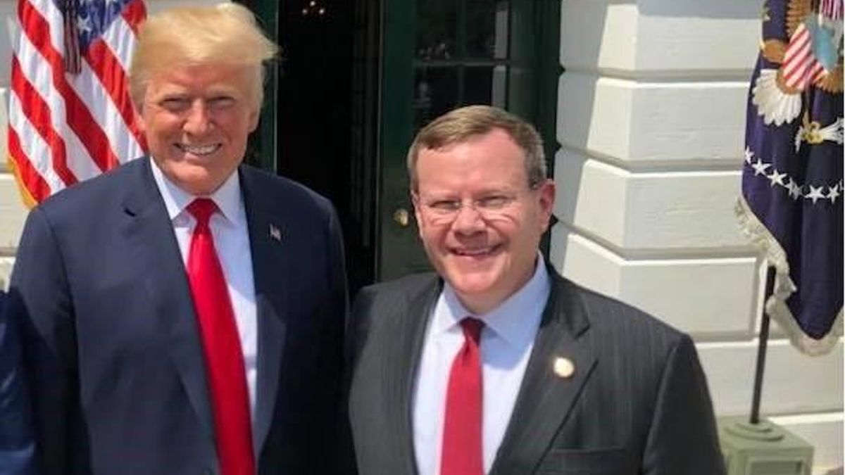 President Donald Trump and Speaker of the NC House Tim Moore