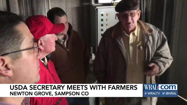 U.S. agriculture secretary meets with farmers