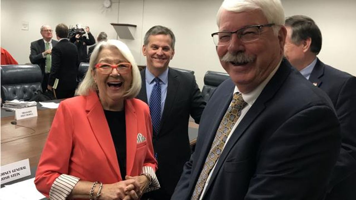 Cherie Berry and Steve Troxler
