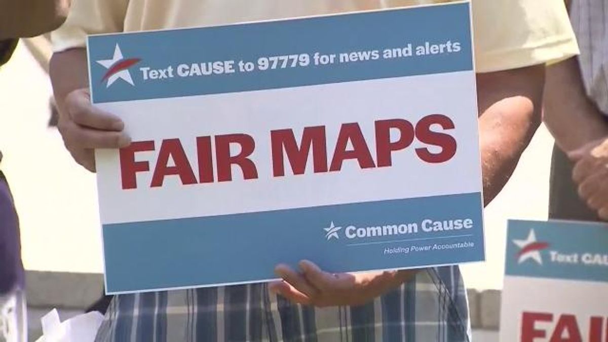 Challengers to state voting maps hold press conference