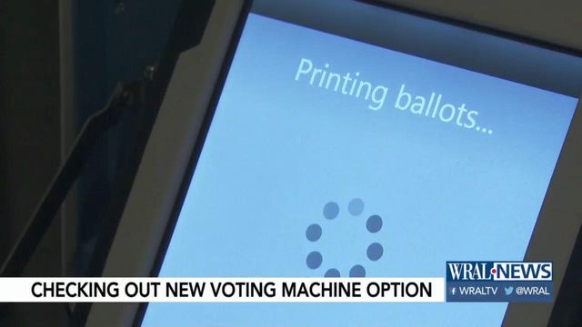 New voting machine option uses touchscreens