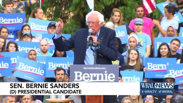 Bernie Sanders makes campaign stop in Chapel Hill