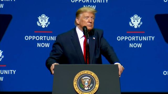 Trump speaks at Charlotte conference