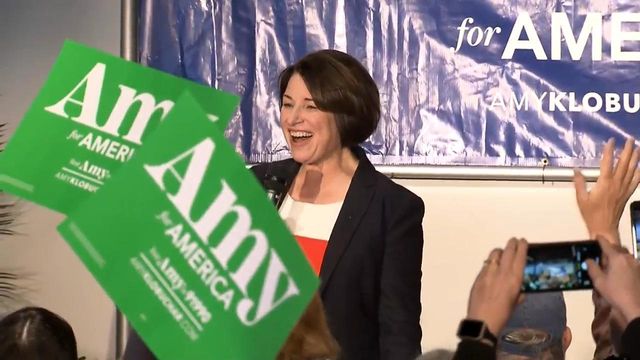 Klobuchar calls for courage in unity at Raleigh rally