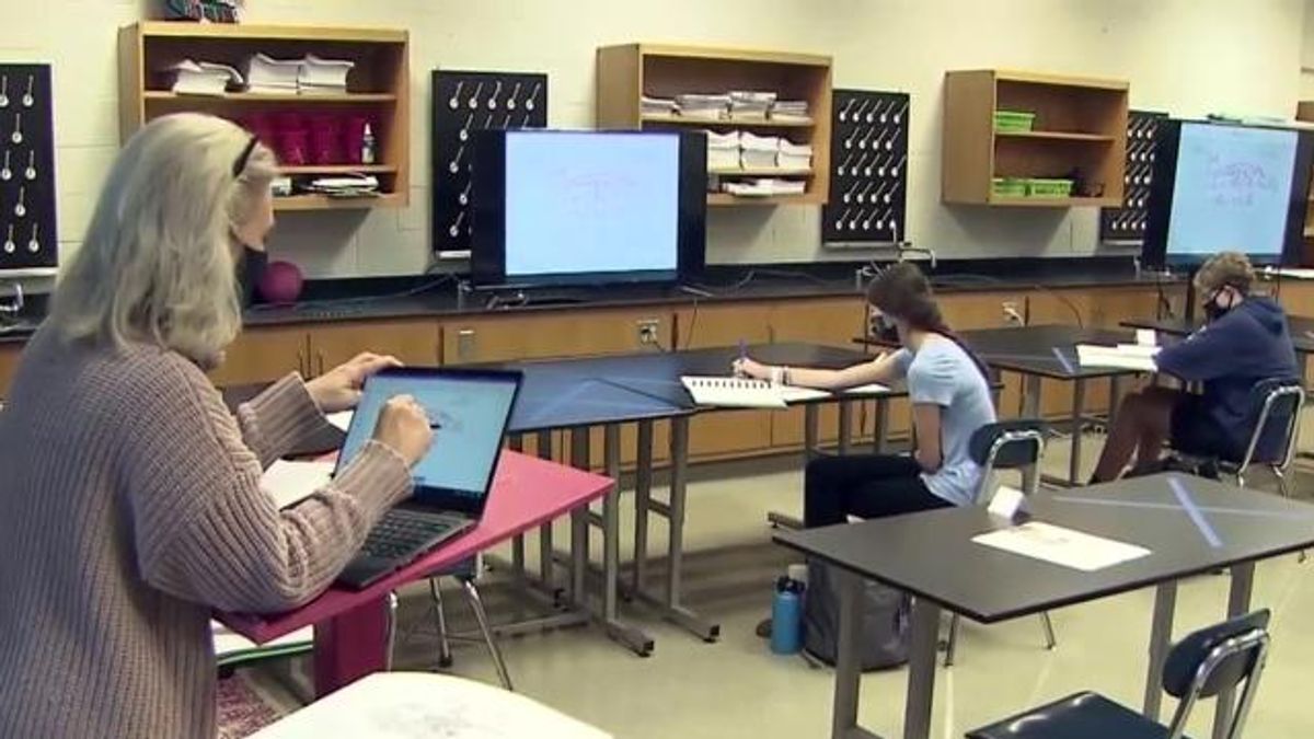 pandemic classroom, classroom generic