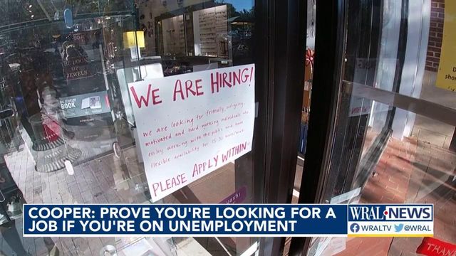 Cooper: Want unemployment? Prove you're looking for a job