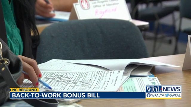NC Republicans passes bill to fund back-to-work bonuses, but federal law blocks it