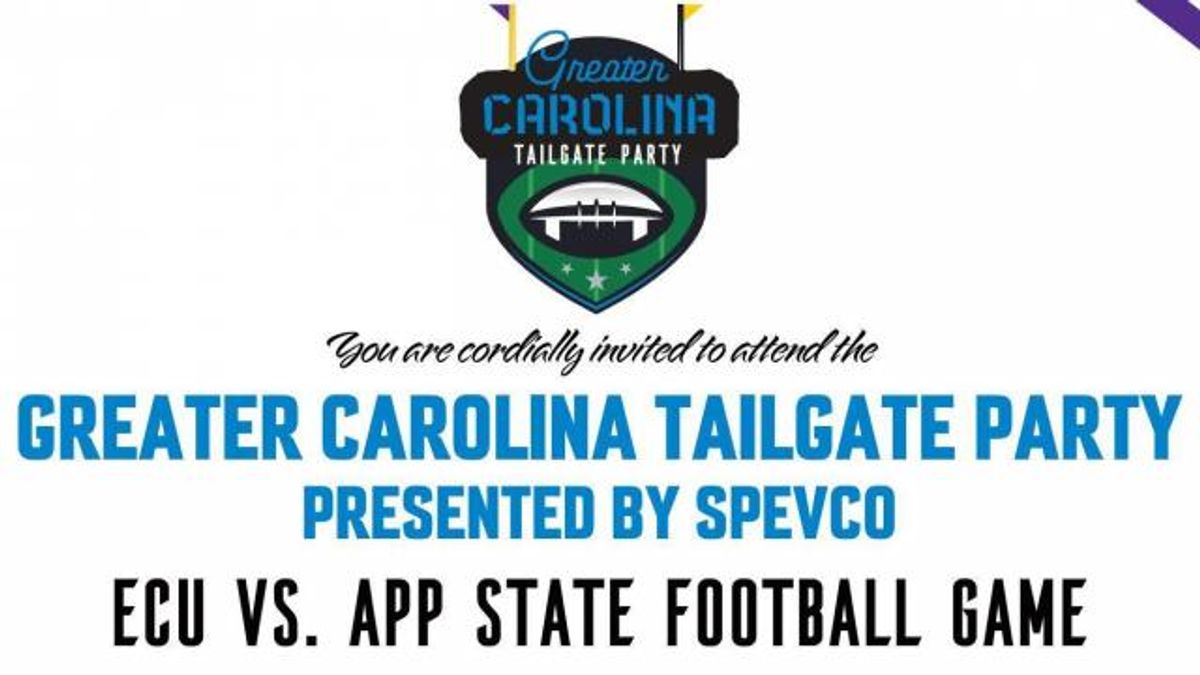 Greater Carolina Tailgate Party invitation, August 2021.