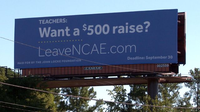 John Locke Foundation goes after NCAE with billboard campaign