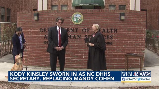 Kody Kinsley sworn in as NC DHHS secretary
