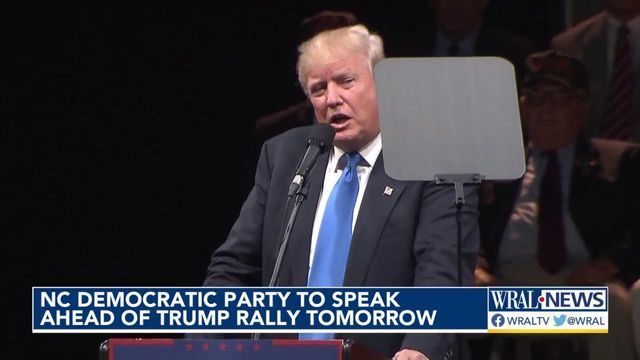 NC Democratic party to speak ahead of Trump rally on Saturday