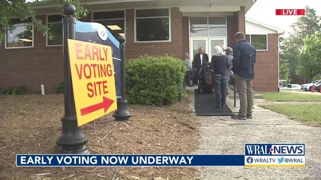 Early voting gets underway in North Carolina for May 17 primary elections