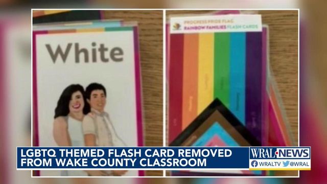 LGBTQ flash cards removed from Wake elementary school 
