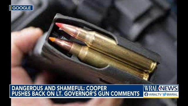 'Dangerous' and 'shameful': Gov. Cooper pushes back on Lt. Gov. Mark Robinson's gun comments