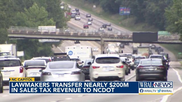 NC lawmakers transfer $193 million in sales tax revenue to NCDOT