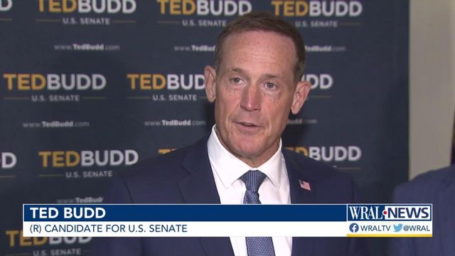 Republican Senate candidate Ted Budd hosts campaign event in Raleigh