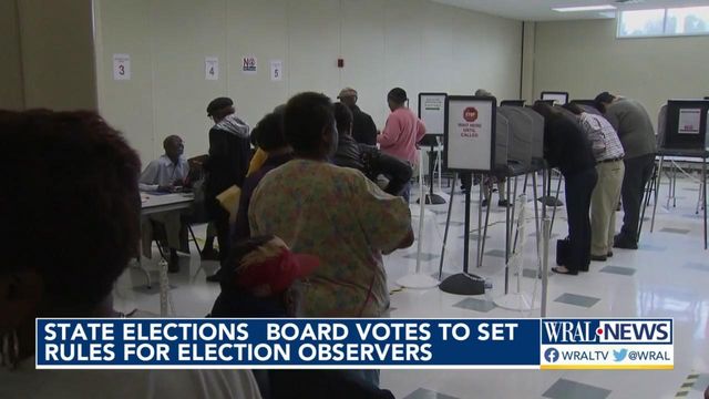 State elections board votes to set rules for election observers