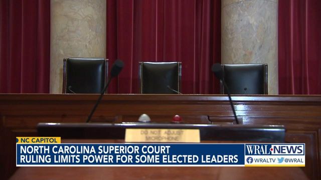 North Carolina Superior Court ruling limits power for some elected leaders