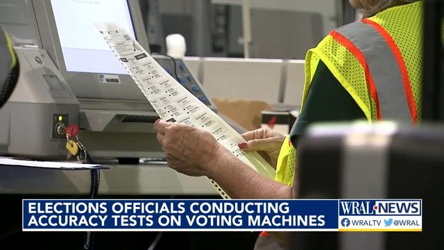Accuracy testing underway for Wake County voting machines