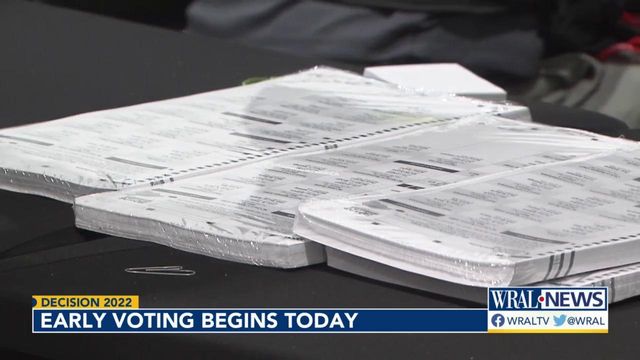 Decision 2022: Early voting begins Thursday in North Carolina