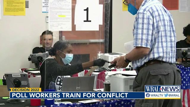 Decision 2022: Poll workers train for conflict