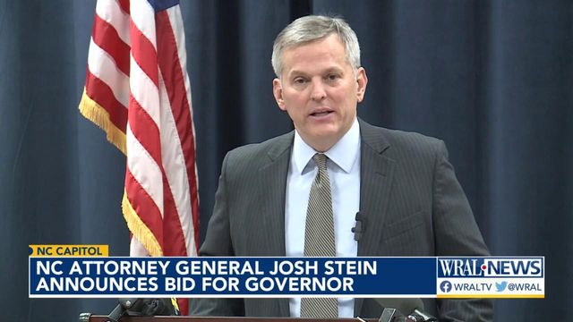 North Carolina Attorney General Josh Stein announces bid for governor