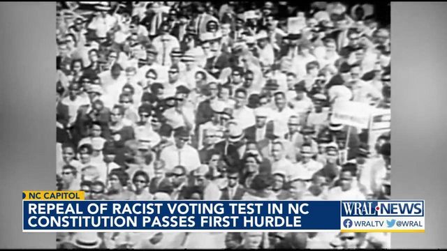 Repeal of racist voting test in NC Constitution passes first hurdle