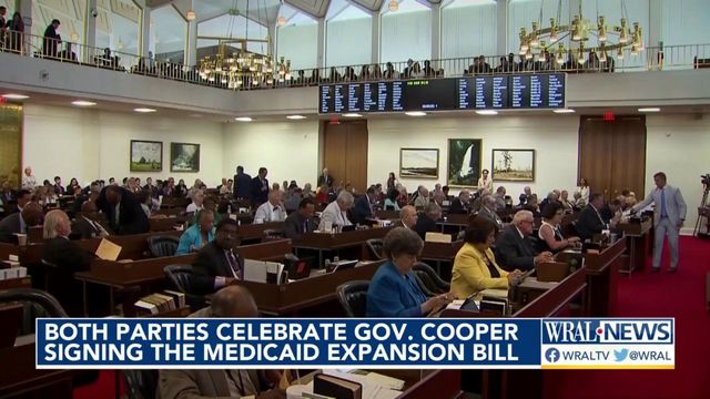 Both parties celebrate Gov. Cooper signing the Medicaid expansion bill