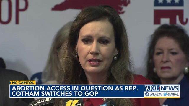 Abortion access in question as Rep. Cotham switches to GOP