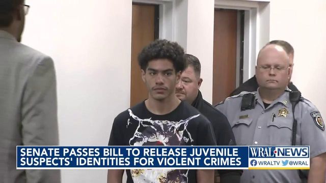 NC Senate passes bill to release juvenile suspects' IDs for violent crimes