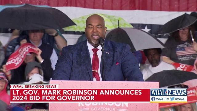 North Carolina Lt. Gov. Mark Robinson said he will run for governor in 2024