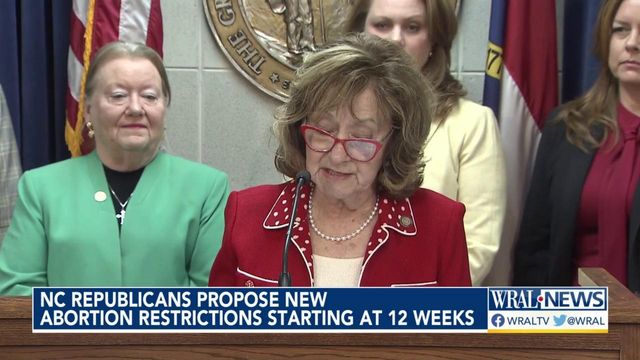 NC Republicans propose new abortion restrictions starting at 12 weeks