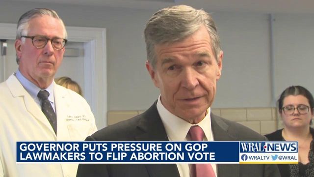 Gov. Cooper puts pressure on GOP lawmakers to flip abortion vote