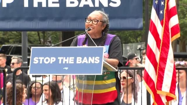 Dueling abortion rallies in downtown Raleigh as Cooper expected to veto abortion bill.
